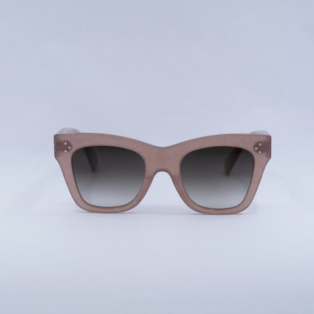 🕶️New Celine CL4004IN 74F Sunglasses Milky Pink Frame, Brown Lenses - Picture 4 of 11